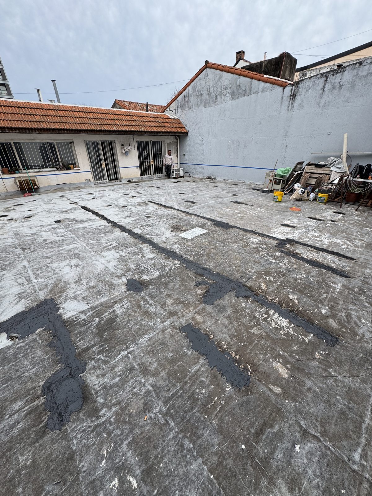 Terraza antes de impermeabilizar